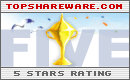Awarded 5 Star rating at TopShareware.com